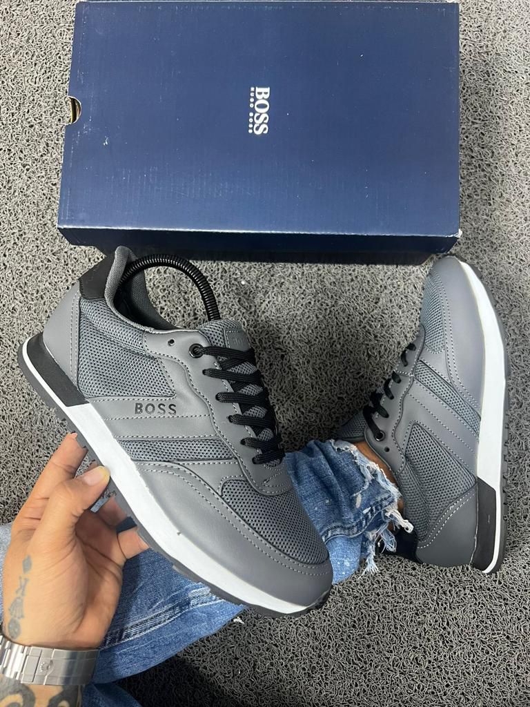 Hugo boss zapatos hombre gris best sale